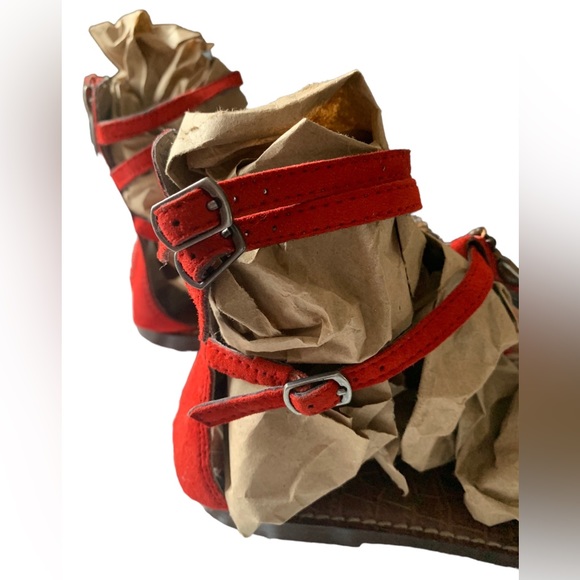 Sam Edelman Giada Beaded Leather Sandals Gladiator Zippered Back Women’s Shoes - Picture 8 of 11